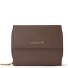  Bologna Leather Zip-Around Wallet, Leather, 12 cm Variant taupe