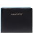  Blue Square Wallet RFID protection Leather 11 cm Variant black