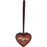  Fashion bag tag leather 8 cm Variant burgundy