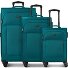  San Francisco 4 wheels Suitcase set 3-piece Expandable Variant petrol