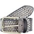  Studded belt leather Variant taupe | 85 cm