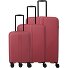  Air Stripe 4 wheels Suitcase set 3-piece with expansion pleat Variant red