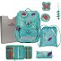  ErgoFlex school bag set 5pcs. Variant Butterfly Garden
