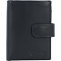  New Silk wallet leather 7.5 cm Variant schwarz