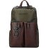  Harper backpack RFID leather 40 cm laptop compartment Variant green-dark brown