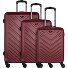  Milan 4 roll suitcase set 3pcs. Variant rot