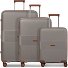  Eco Edition 02 4 wheels Suitcase set 3-piece with expansion pleat Variant cappuccino