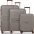  Eco Edition 02 4 wheels Suitcase set 3-piece with expansion pleat Variant cappuccino