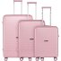  Spin 4 Roll Suitcase Set 3pcs. Variant sweetpink