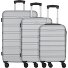  Phoenix 4 wheels Suitcase set 3-piece Variant silber