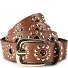  Studded belt Genuine Leather Variant middle brown | 100 cm