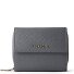  Bologna Leather Zip-Around Wallet, Leather, 12 cm Variant grey