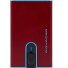 Blue Square Credit card case RFID protection Leather 6.5 cm Variant red Blue Square Credit card case RFID protection Leather 6.5 cm Variant red