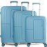  Cloud 4 wheels Suitcase set 3-piece Variant california blau