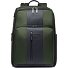 Brief travel backpack leather 43 cm laptop compartment Variant green Brief travel backpack leather 43 cm laptop compartment Variant green