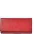  Silk Wallet RFID protection Genuine Leather 18.5 cm Variant rot