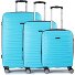  5493 4 wheels Suitcase set 3-piece with expansion pleat Variant petroleum