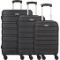  Phoenix 4 wheels Suitcase set 3-piece Variant schwarz