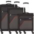 Sky Surfer 4 wheels Suitcase set 3-piece Variant black-red2