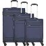  Dublin 4 wheels Suitcase set 3-piece with expansion pleat Variant marineblau