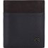  Black Square Credit card case RFID protection Genuine Leather 9 cm Variant blue-dark brown