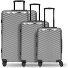  Essentials 18 4 wheels Suitcase set 3-piece with expansion pleat Variant Metallic-Silver Shiny