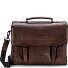  Memphis briefcase XXL 3 compartments leather 39 cm Variant dark brown