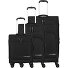  Kick Off 4 wheels Suitcase set 3-piece Expandable Variant black