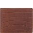  Croco Wallet RFID protection Leather 12 cm Variant braun