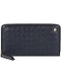 Piuma Wallet Leather 19 cm Variant navy  Piuma Wallet Leather 19 cm Variant navy