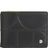  Up Wallet RFID protection Leather 11 cm Variant black-bright yellow