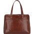  Cambridge shoulder bag leather 41 cm laptop compartment Variant rotbraun