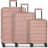 South Dakota 4 wheels Suitcase set 3-piece with expansion pleat Variant rose gold South Dakota 4 wheels Suitcase set 3-piece with expansion pleat Variant rose gold
