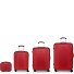  Balance XP 4 wheels Suitcase set 4-piece with expansion pleat Variant rot