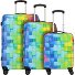  Santa Cruz 4 wheels Suitcase set 3-piece Variant bunt