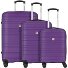 Paradise 4 wheels Suitcase set 3-piece Variant aubergine Paradise 4 wheels Suitcase set 3-piece Variant aubergine