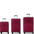  Zambia 4 wheels Suitcase set 3-piece with expansion pleat Variant burdeos