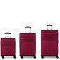  Zambia 4 wheels Suitcase set 3-piece with expansion pleat Variant burdeos