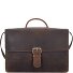 Retro Zeppelin Briefcase Leather 43.5 cm Laptop compartment Variant dunkelbraun  Retro Zeppelin Briefcase Leather 43.5 cm Laptop compartment Variant dunkelbraun