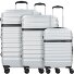  Corium 4-wheel suitcase set 3 pcs. Variant silberfarben