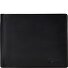  Silk Wallet RFID protection Genuine Leather 12 cm Variant schwarz