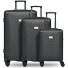  Palermo 4 wheels Suitcase set 3-piece Variant Black