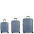  Montreal 4 wheels Suitcase set 3-piece with expansion pleat Variant azul