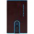 Black Square Credit card case RFID protection Leather 6 cm Variant mahogany Black Square Credit card case RFID protection Leather 6 cm Variant mahogany