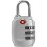 Travel Accessories TSA combination lock 6 cm Variant silberfarben Travel Accessories TSA combination lock 6 cm Variant silberfarben