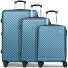  Paradise 2.0 4 wheels Suitcase set 3-piece with expansion pleat Variant glacier blue