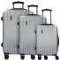  Lima 2.0 FL 4-wheel suitcase set 3pcs with double wheels Variant silberfarben