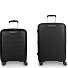  Queens 4 wheels Suitcase set 2-piece with expansion pleat Variant negro
