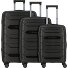  Strz by Asteroid 4 wheels Suitcase set 3-piece with expansion pleat Variant black