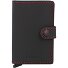  Miniwallet Credit card case RFID protection Leather 6.5 cm Variant black red